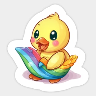 Pride Toy Duck Kawaii Sticker